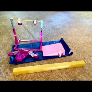 American Girl gymnastics set